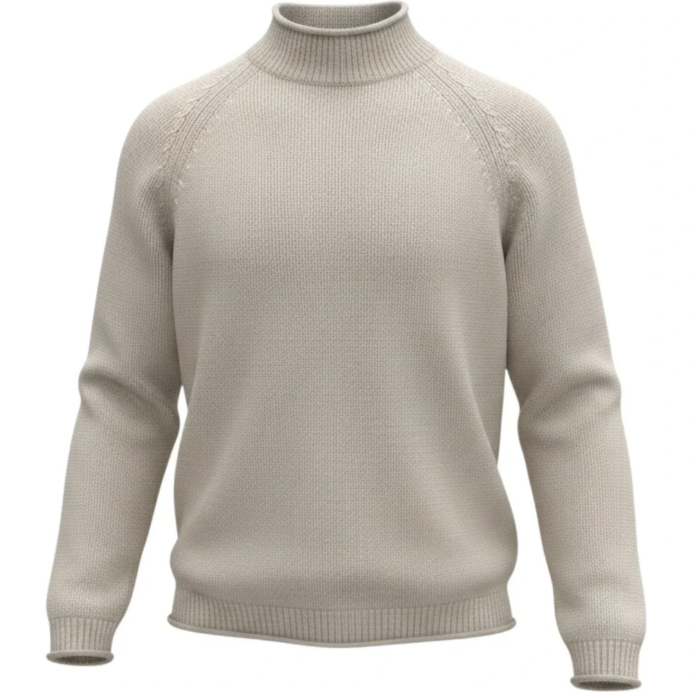 Vtg Banana Republic‎ Mens Mock Roll Neck Sweater Size Large